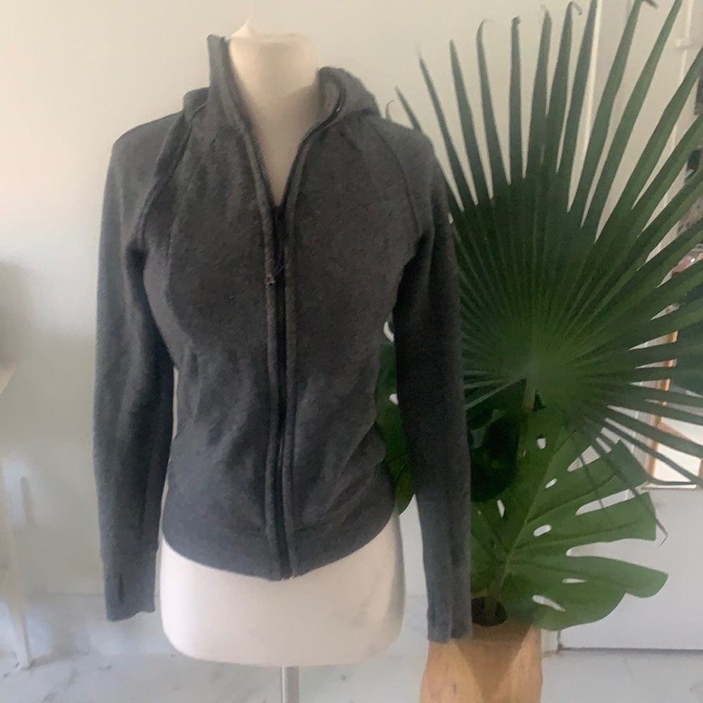 Lululemon XS grey hooded sweatshirt